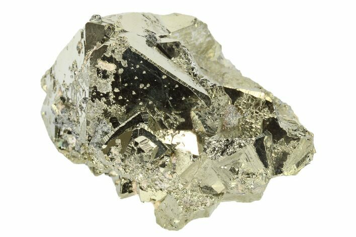 Octahedral Pyrite Crystal Cluster - Peru #173505